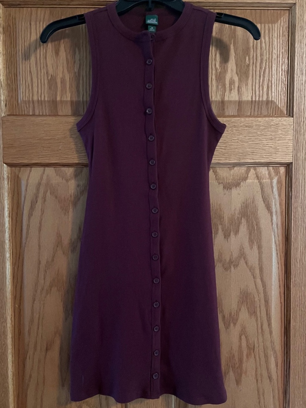 Wild Fable deep purple button dress